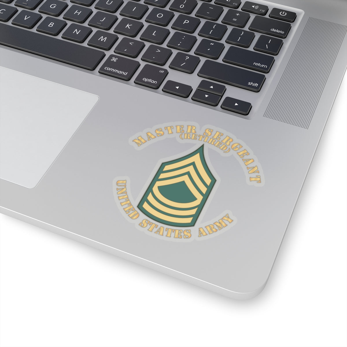 Kiss-Cut Stickers - Enlisted - MSG - Master Sergeant - Std - Retired