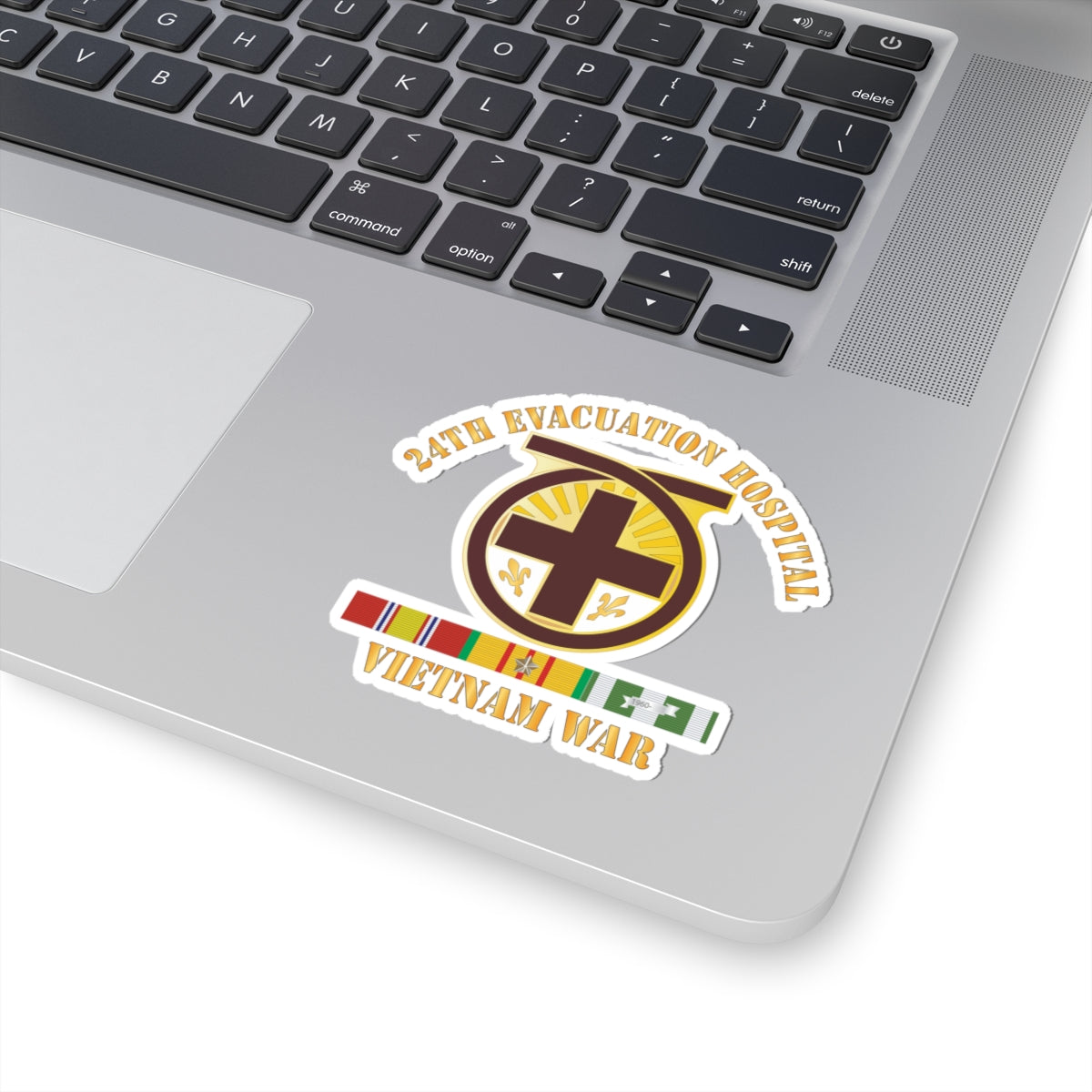 Kiss-Cut Stickers - 24th Evacuation Hospital - Vietnam War w V N SVC