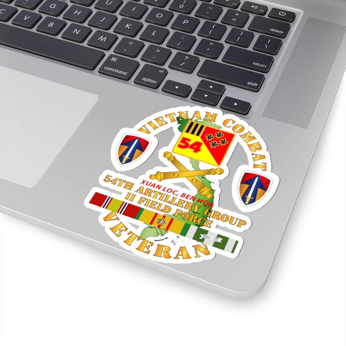 Kiss-Cut Stickers - Vietnam Combat Vet - 54th Artillery Group - II Field Force w VN SVC X 300