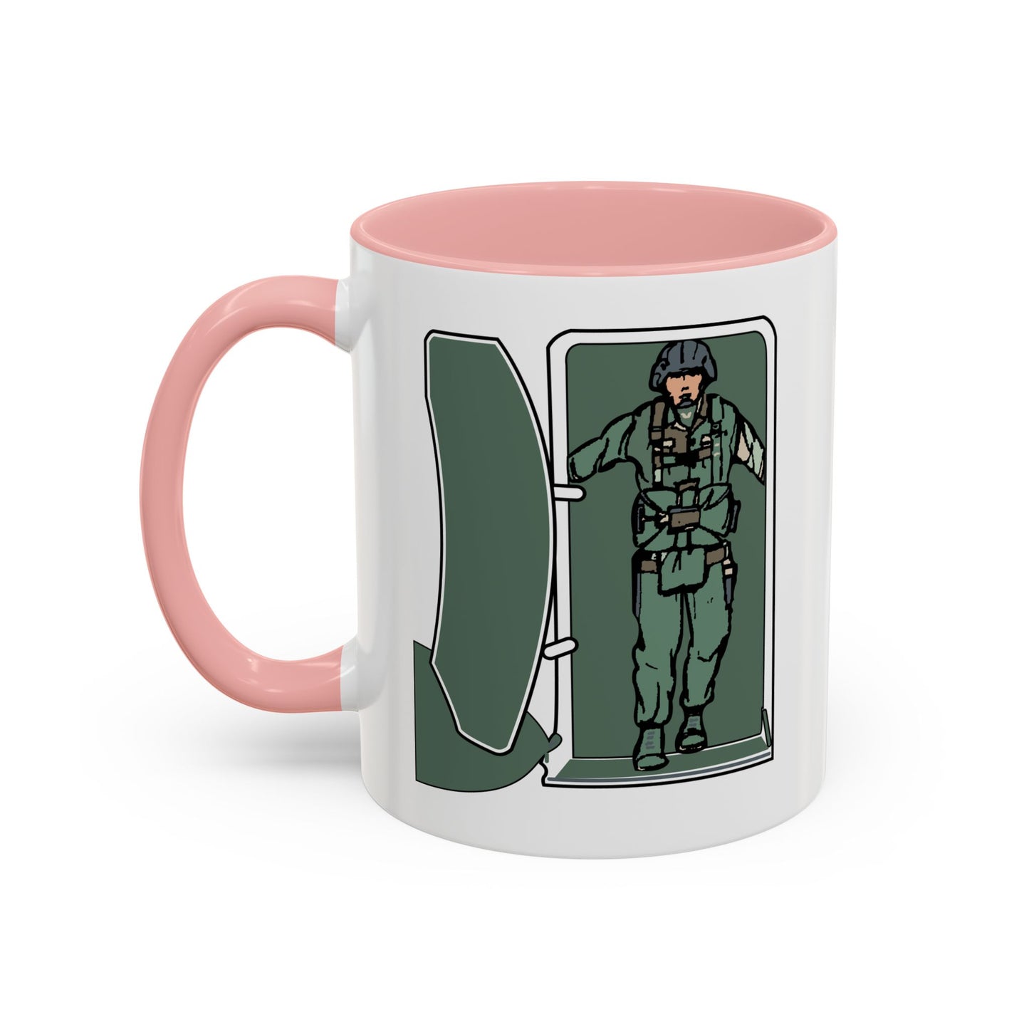 Accent Coffee Mug (11oz & 15oz) - Airborne - JM Door Check X 300