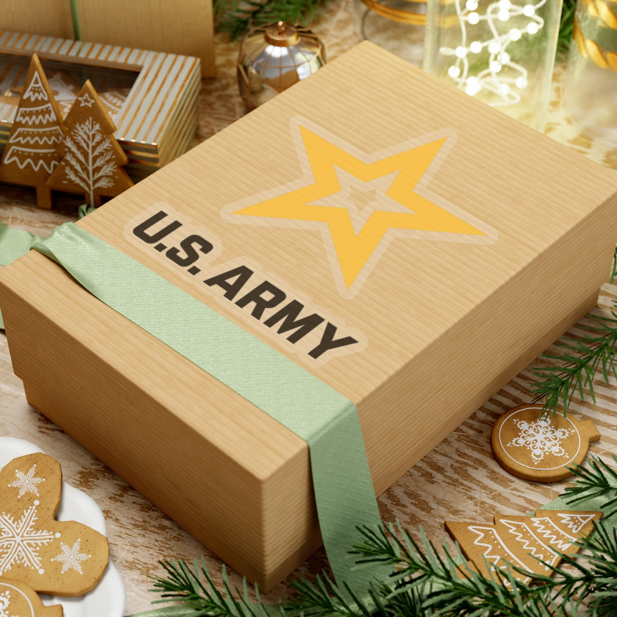 Kiss-Cut Stickers - Army Star W Us Army X 300