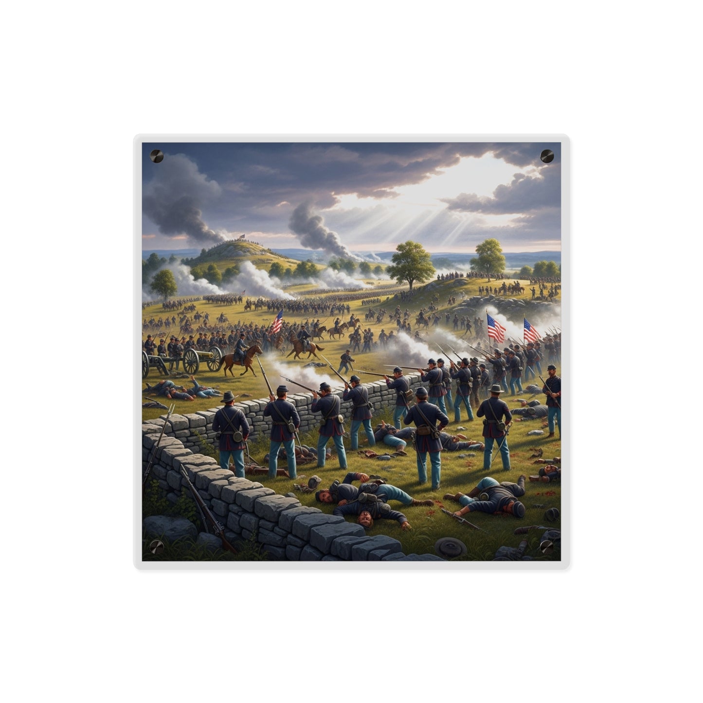 Acrylic Wall Art Panel - Battle of Gettysburg