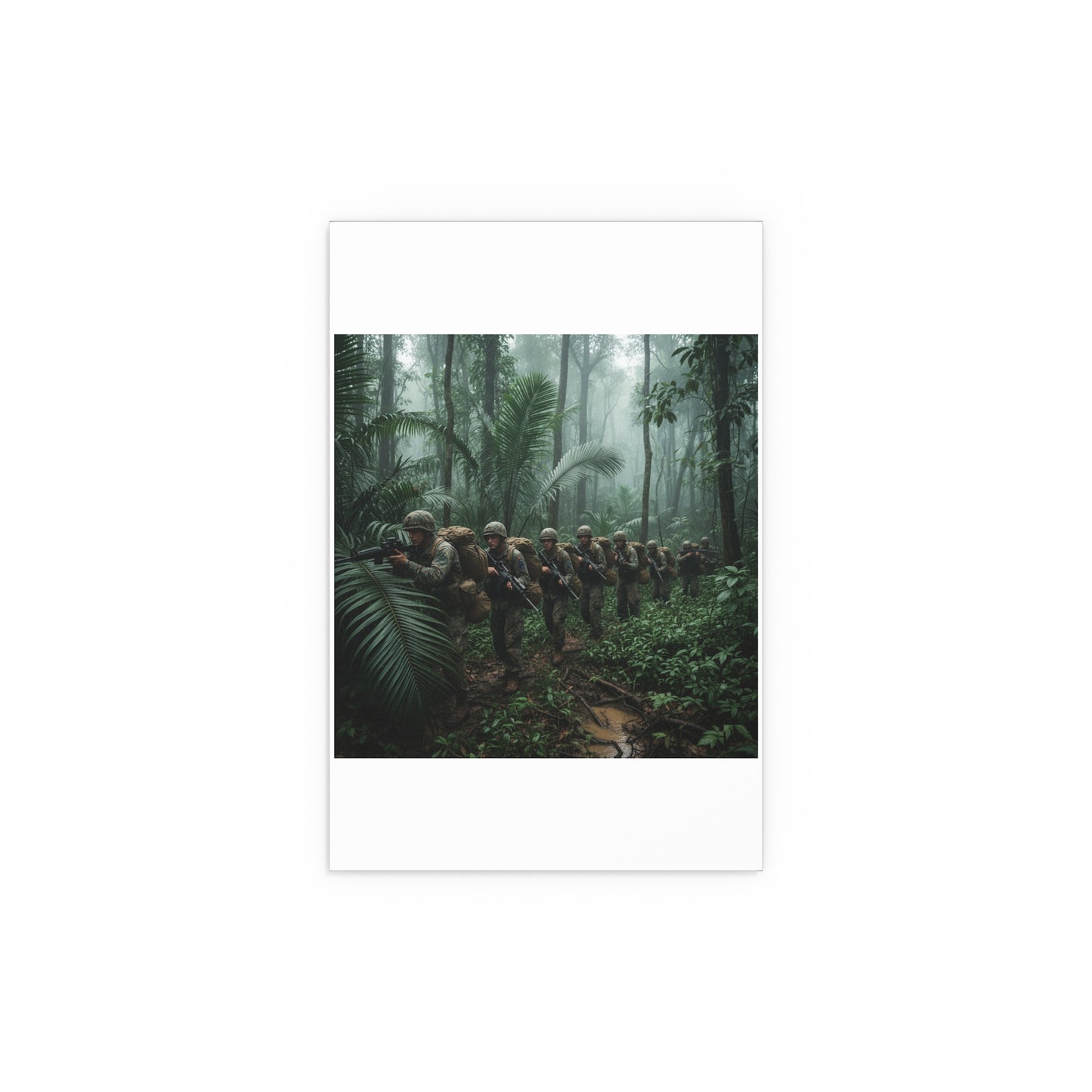 Indoor and Outdoor Silk Posters - Jungle Patrol - Vietnam