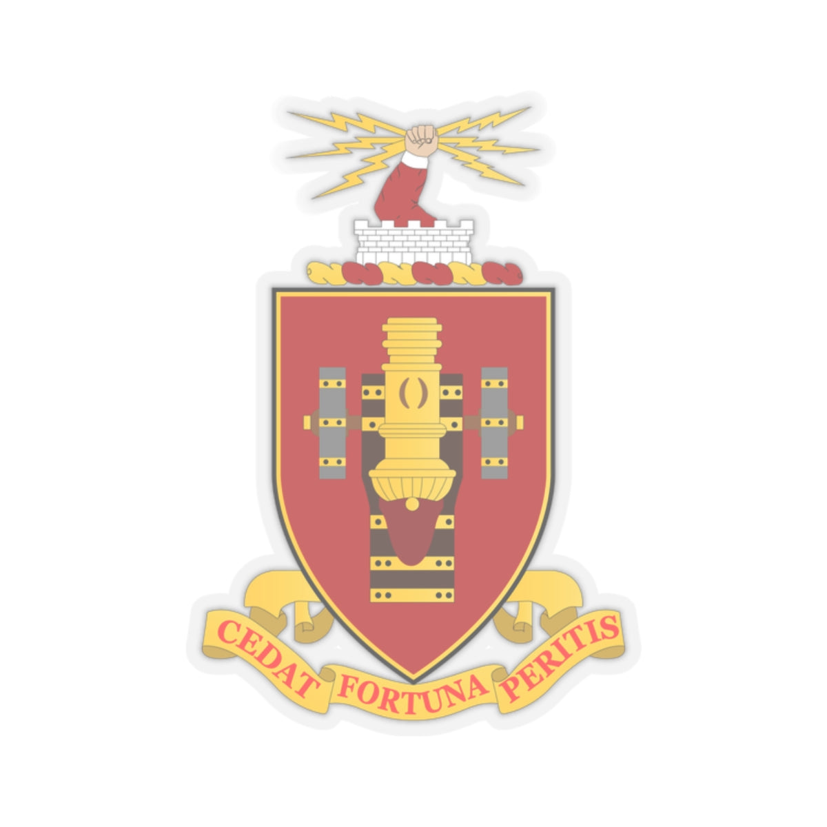 Kiss-Cut Stickers - COA - Fort Sill - Artillery School wo txt X 300