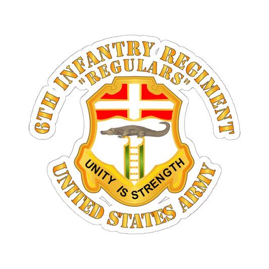 Kiss-Cut Stickers - 6th Infantry Regiment - Regulars