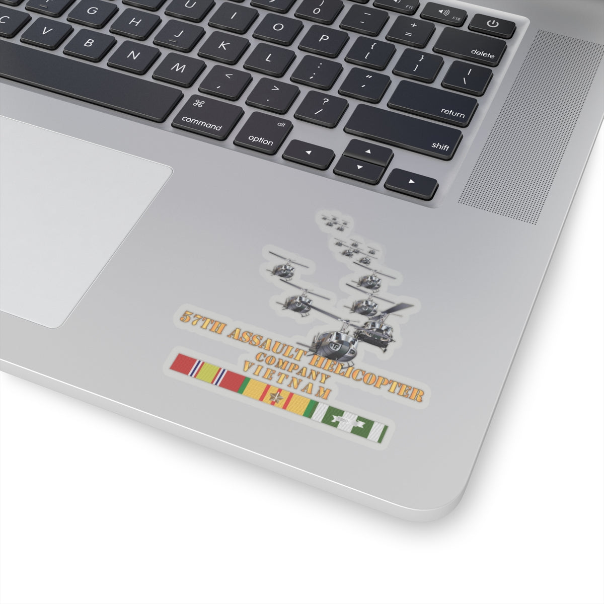 Kiss-Cut Stickers - 57th Assault Helicopter Co w VN SVC X 300