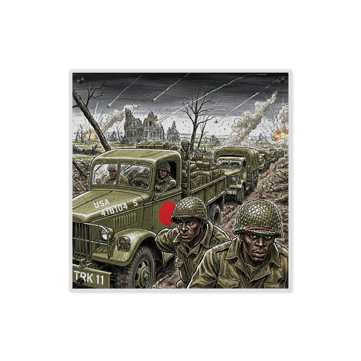 Acrylic Wall Art Panel - RedBall Express w RB