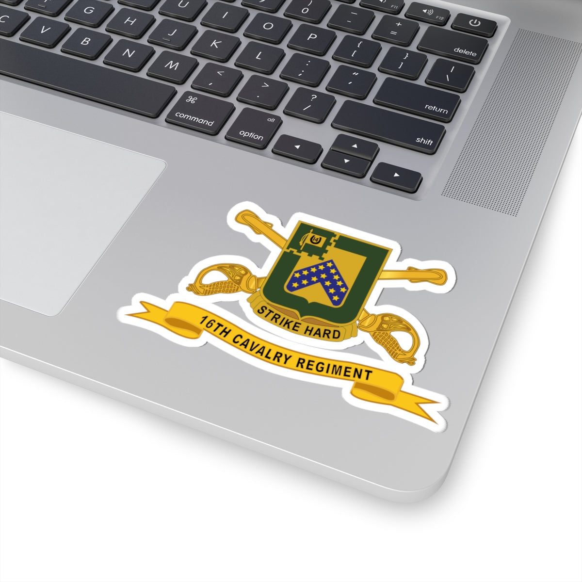 Kiss-Cut Stickers - 16th Cavalry Regiment w Br - Ribbon
