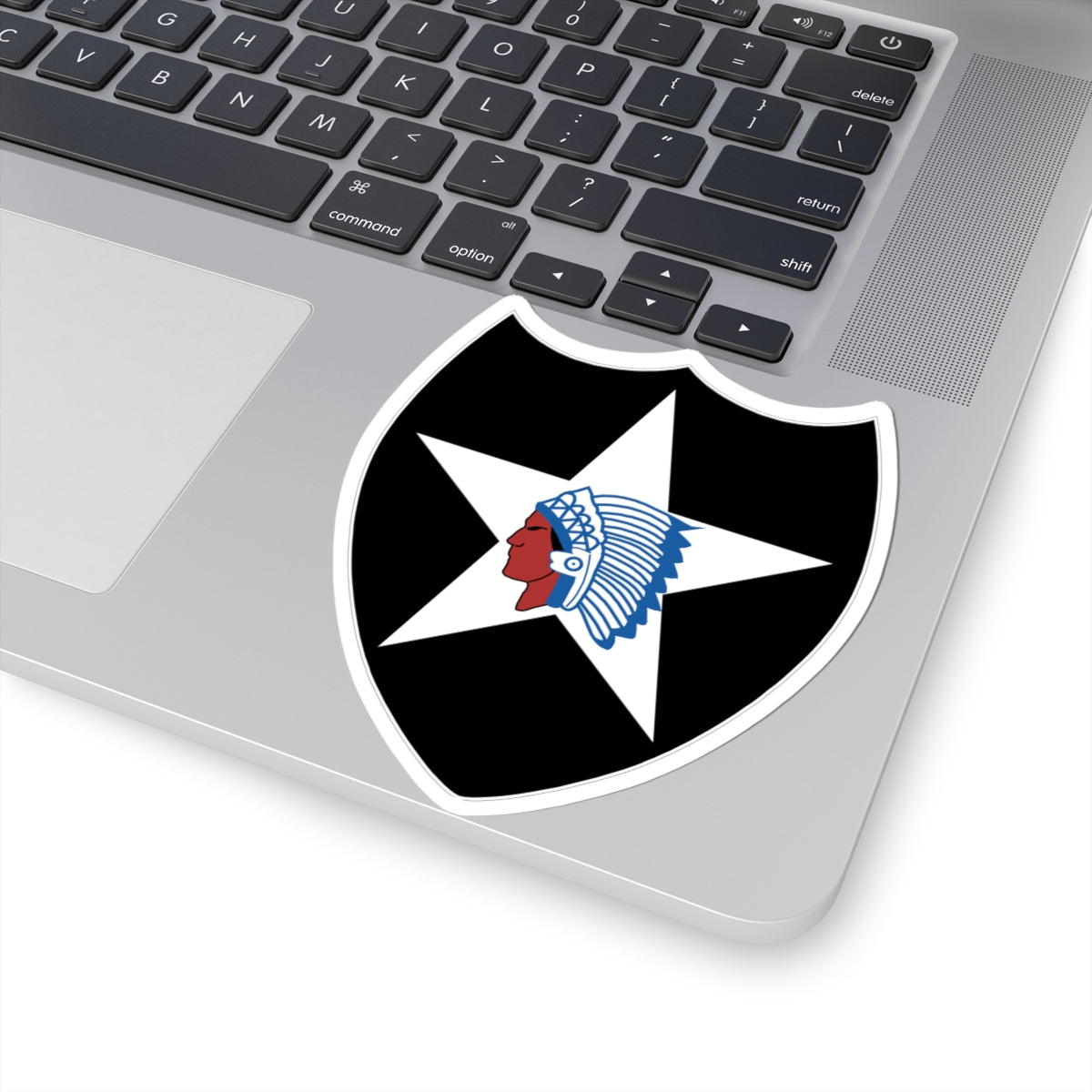 Kiss-Cut Stickers - SSI - 2nd Infantry Division wo Txt X 300