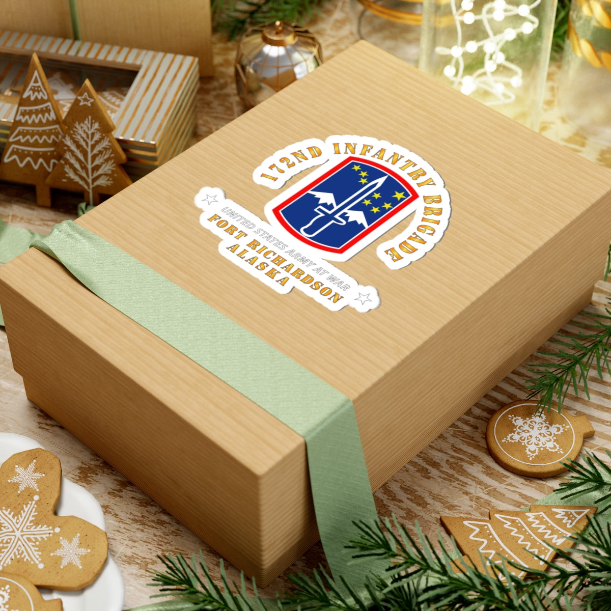 Kiss-Cut Stickers - 172nd In Bde - Ft Richardson AK X 300