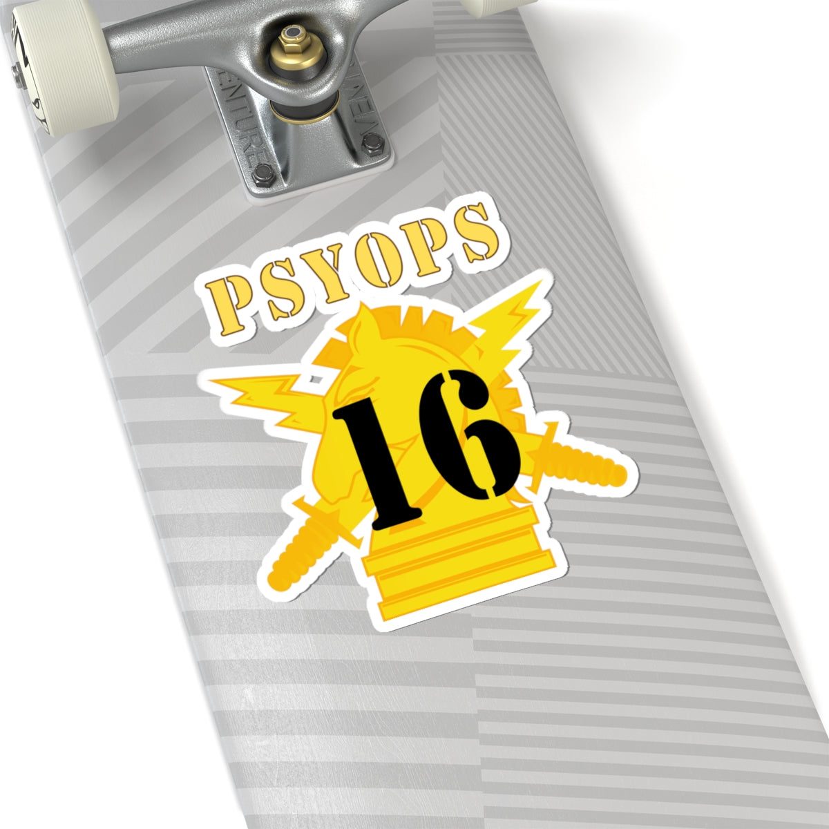 Kiss-Cut Stickers - PSYOPS w Branch Insignia - 16th Battalion Numeral