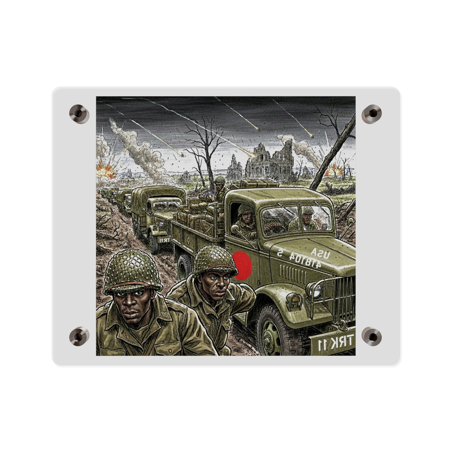 Acrylic Wall Art Panel - RedBall Express w RB