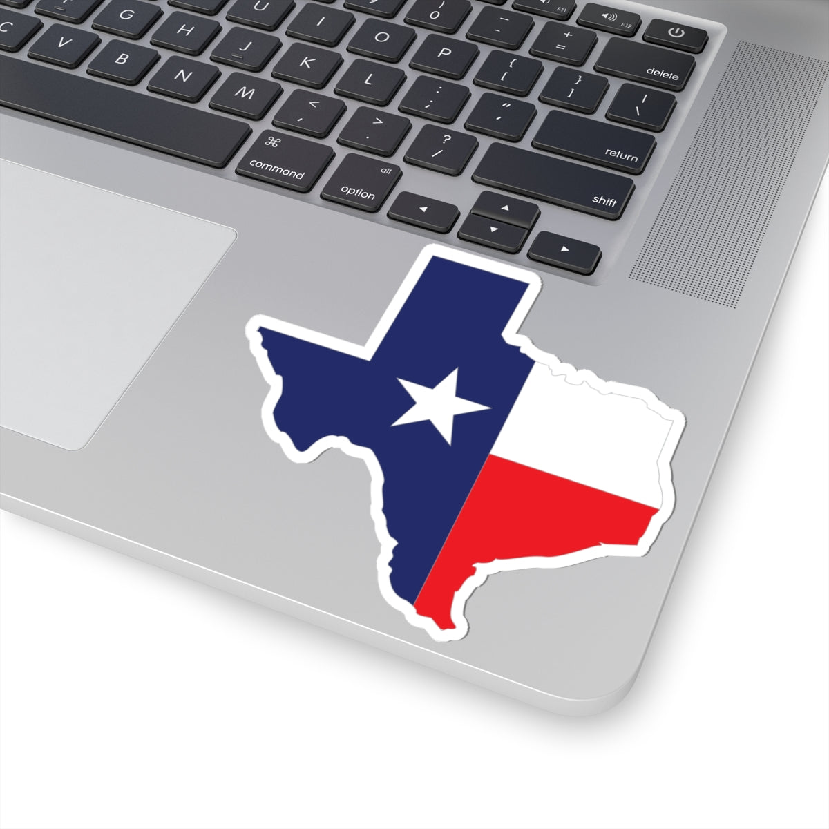 Kiss-Cut Stickers - Texas Map Overprint with Texas State Flag X 300