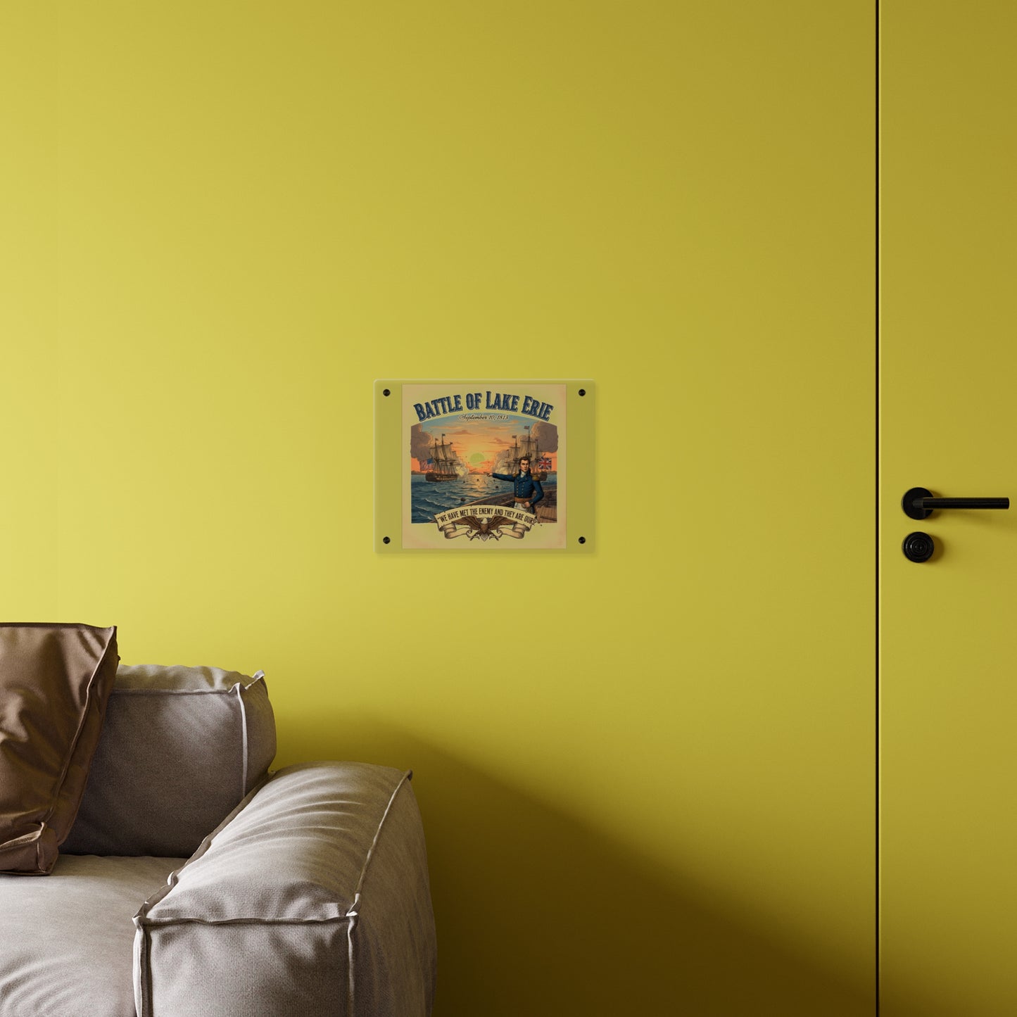 Acrylic Wall Art Panel - During the War of 1812, Commandant Perry’s American freshwater fleet takes on the Royal Navy in the Battle of Lake Erie