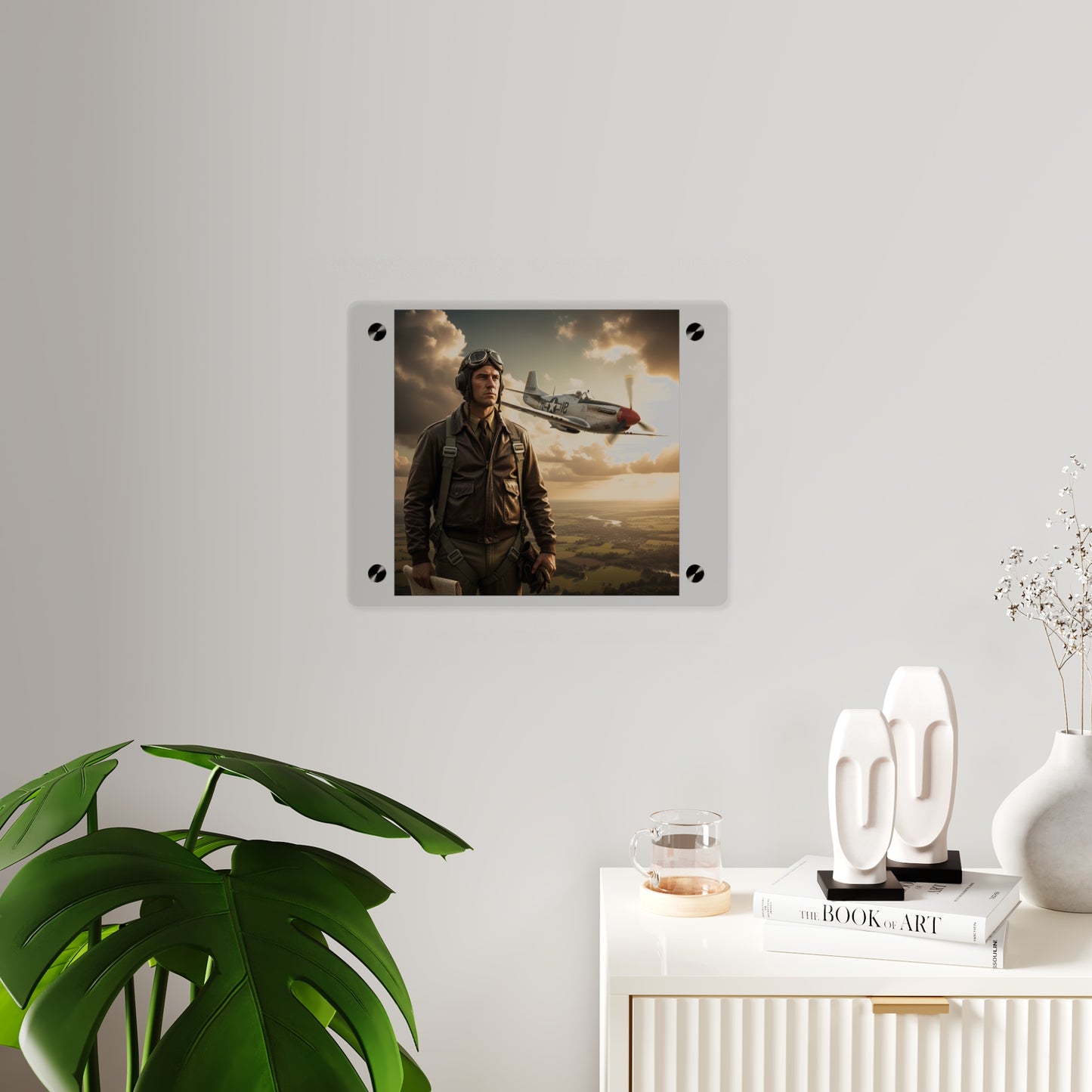 Acrylic Wall Art Panel - Army Air Corps Pilot