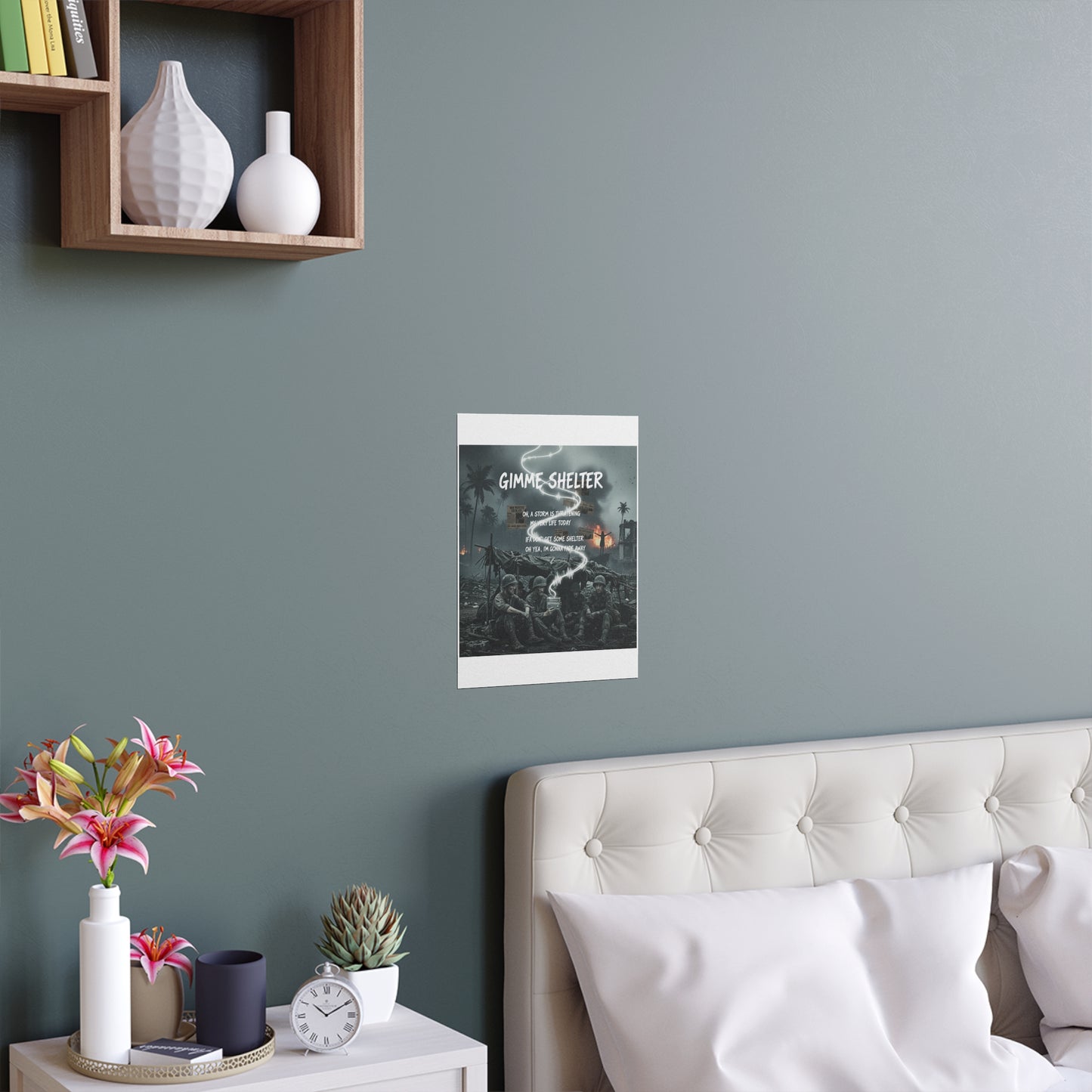 Indoor and Outdoor Silk Posters - Giveme Shelter X 2024