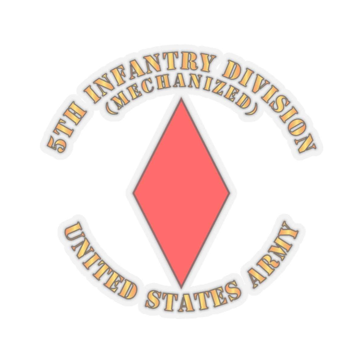 Kiss-Cut Stickers - 5th Infantry Division