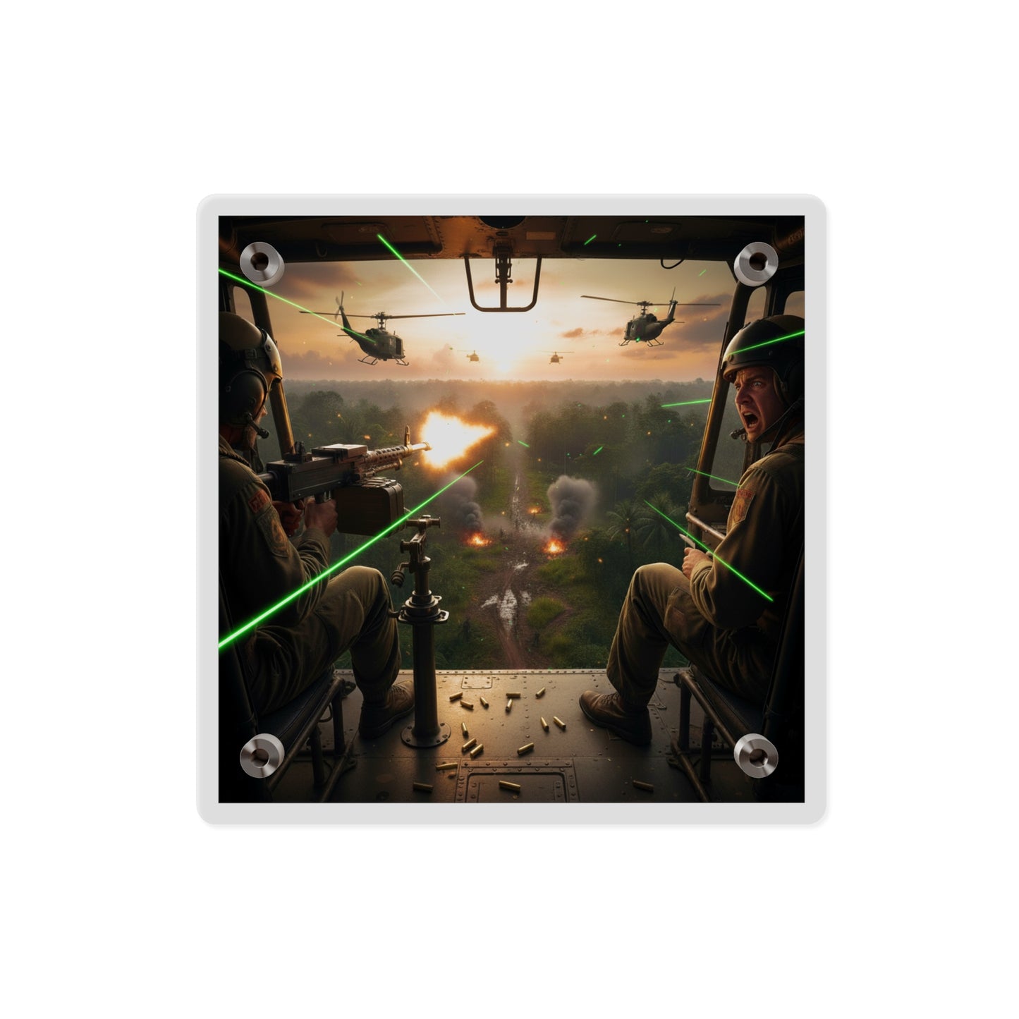 Acrylic Wall Art Panel - VIetnam Hot LZ from Side Door