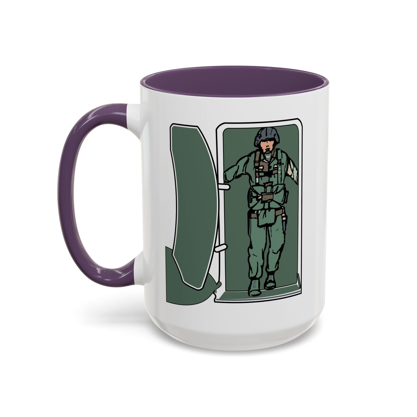 Accent Coffee Mug (11oz & 15oz) - Airborne - JM Door Check X 300