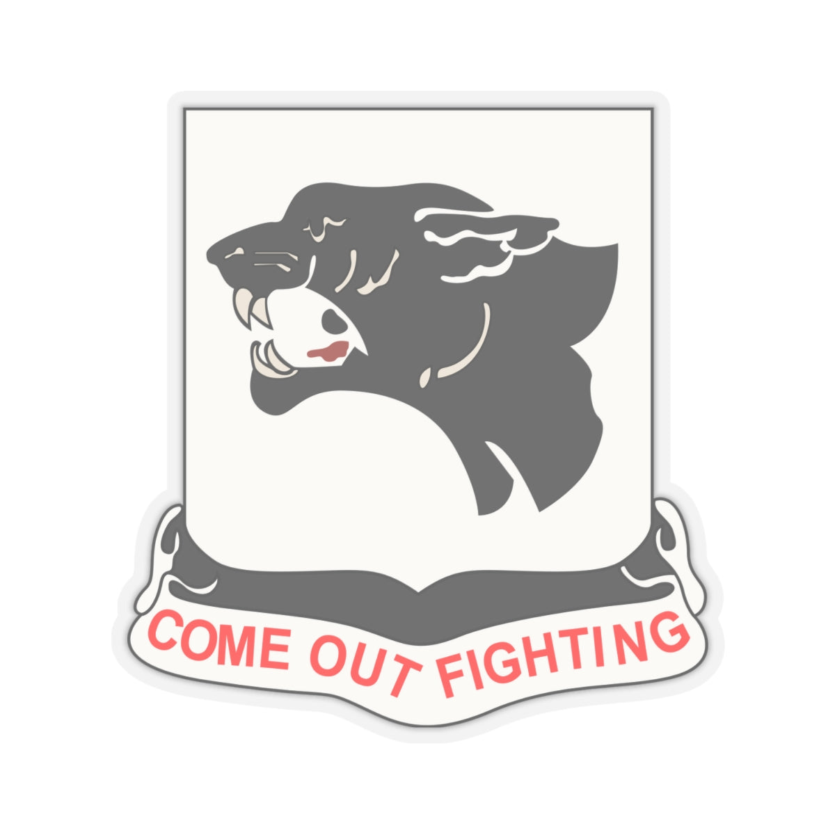 Kiss-Cut Stickers - 761st Tank Battalion - Black Panthers wo Txt