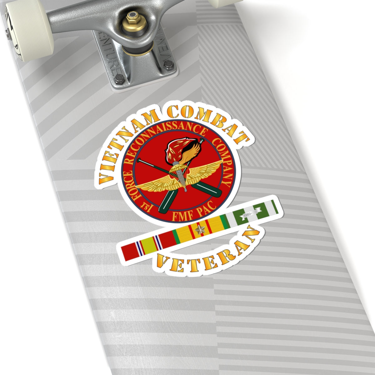 Kiss-Cut Stickers - USMC - Vietnam Combat Veteran - 1st Force Recon Co w VN SVC