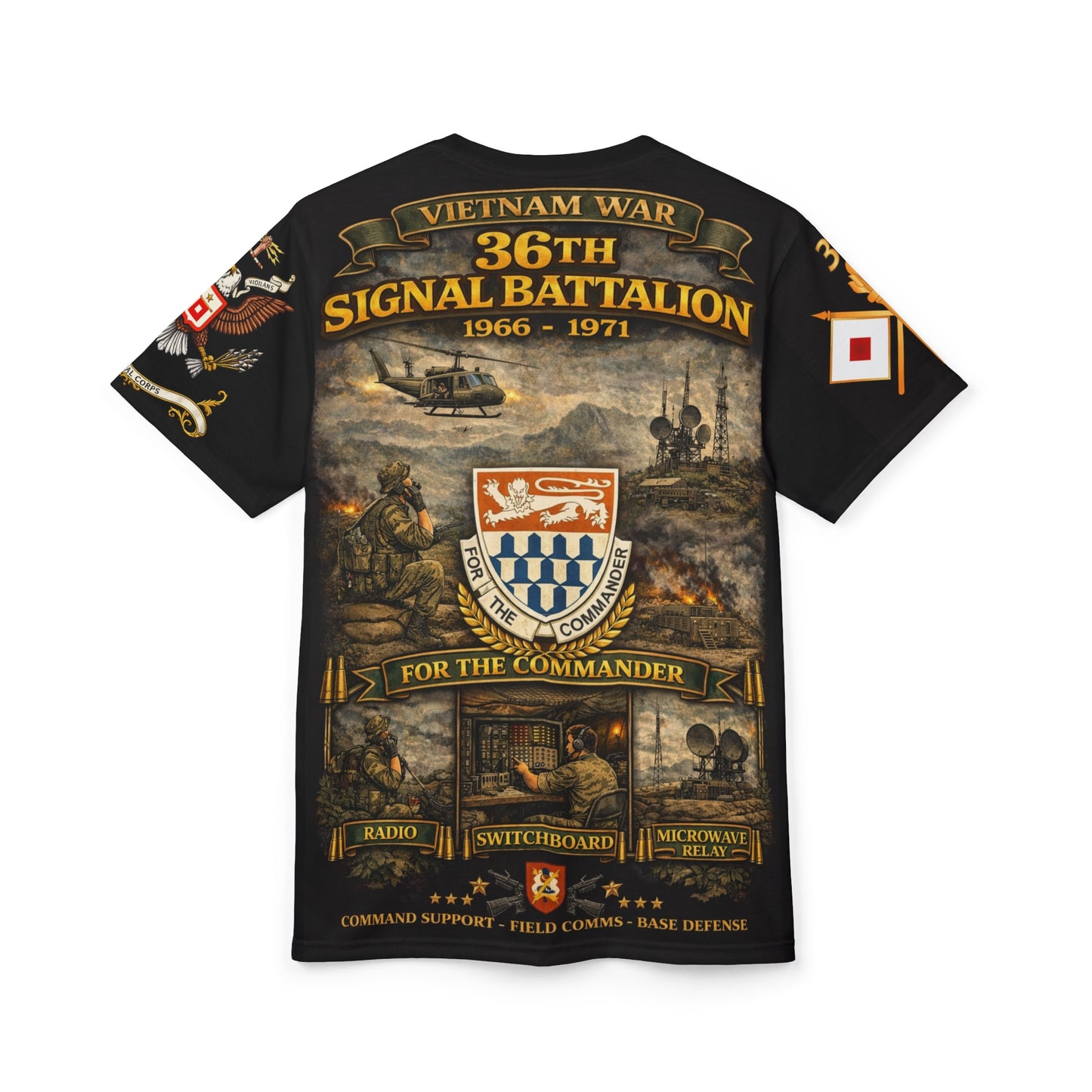 36th Signal Battalion Vietnam Service Tribute Tee | All-Over Print