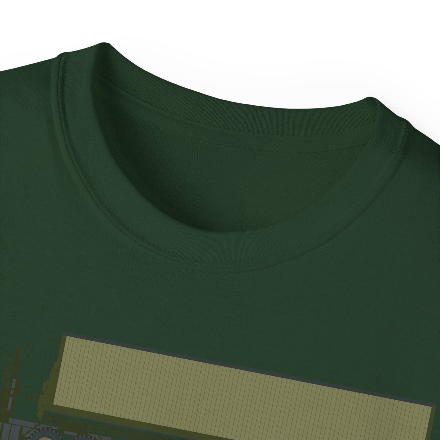 Unisex Ultra Cotton Tee - Vehicle - M915 Tractor with M872 - 40 Ft Container - Side X 300