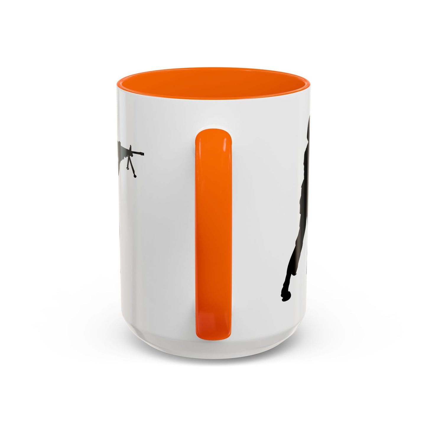 Accent Coffee Mug (11oz & 15oz) - Army - Soldier - MG Assault - Silhouette X 300