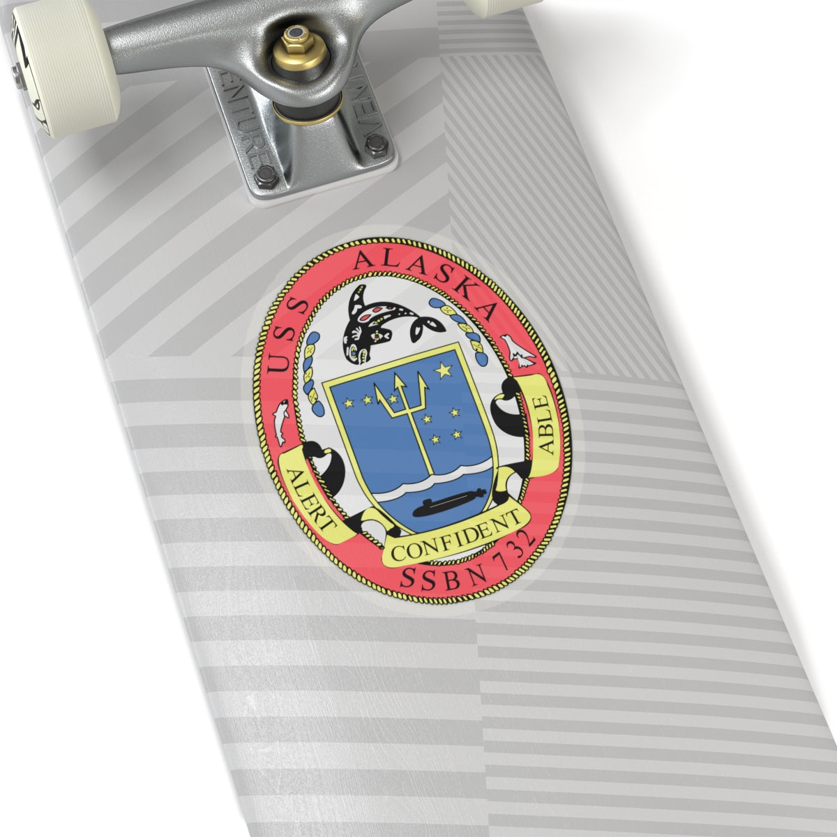 Kiss-Cut Stickers - Navy - USS Alaska (SSBN 732) wo Txt