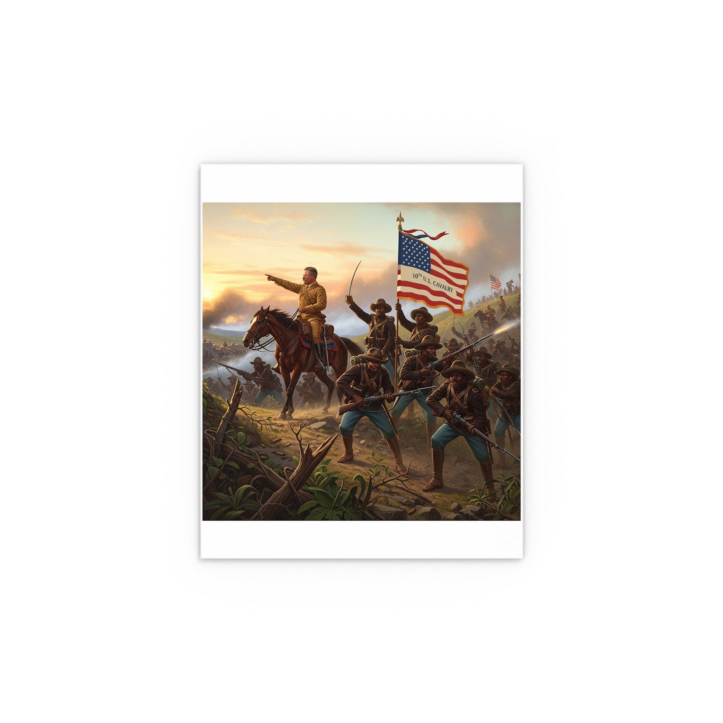Indoor and Outdoor Silk Posters - Charge up JanJuan Hill