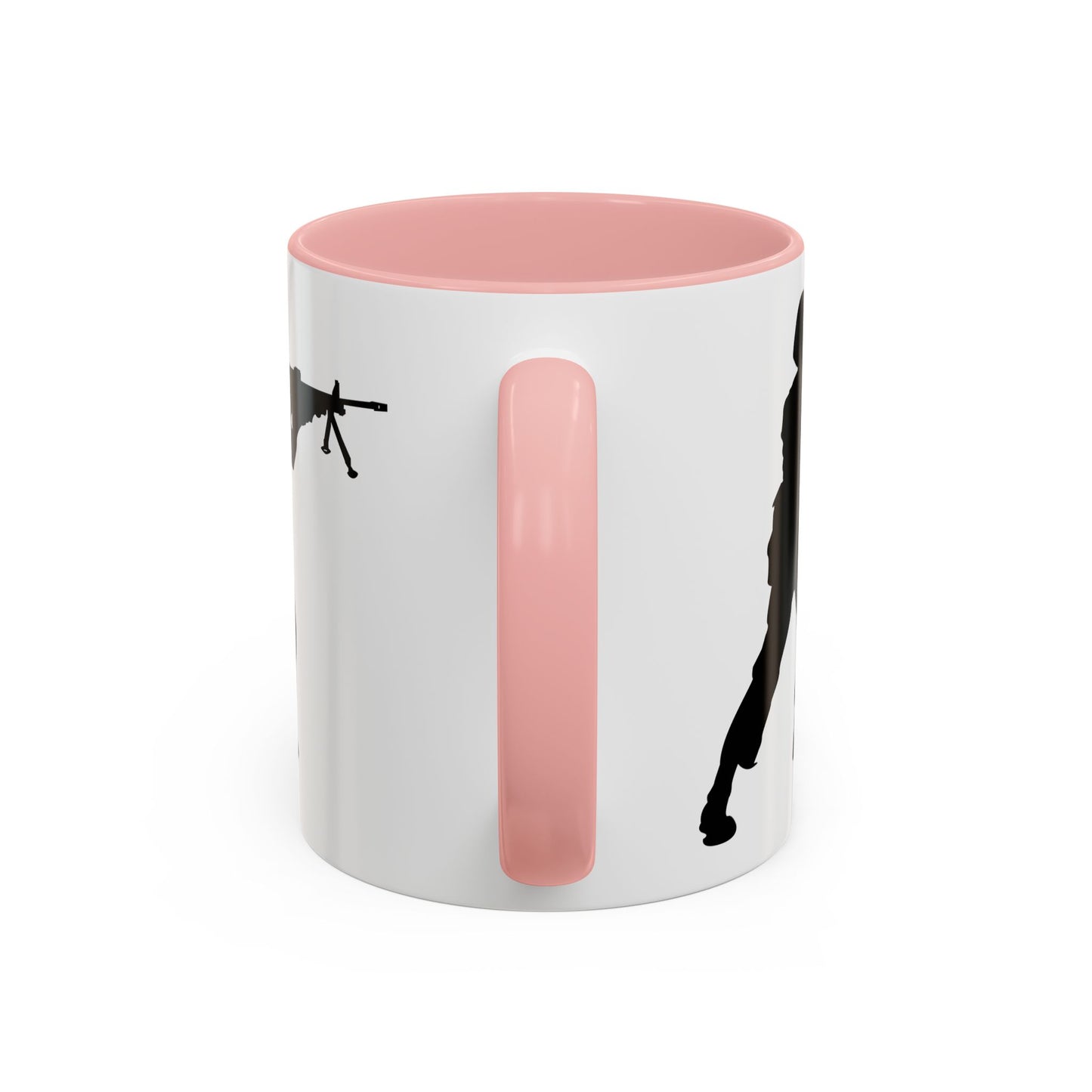 Accent Coffee Mug (11oz & 15oz) - Army - Soldier - MG Assault - Silhouette X 300