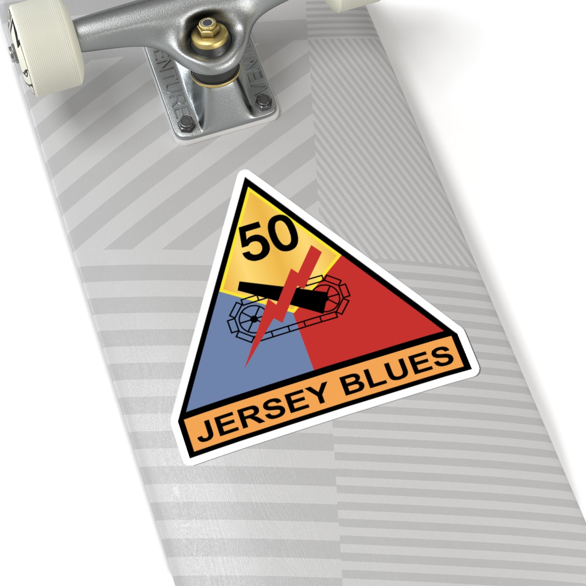 Kiss-Cut Stickers - 50th Armored Division - Jersey Blues wo Txt