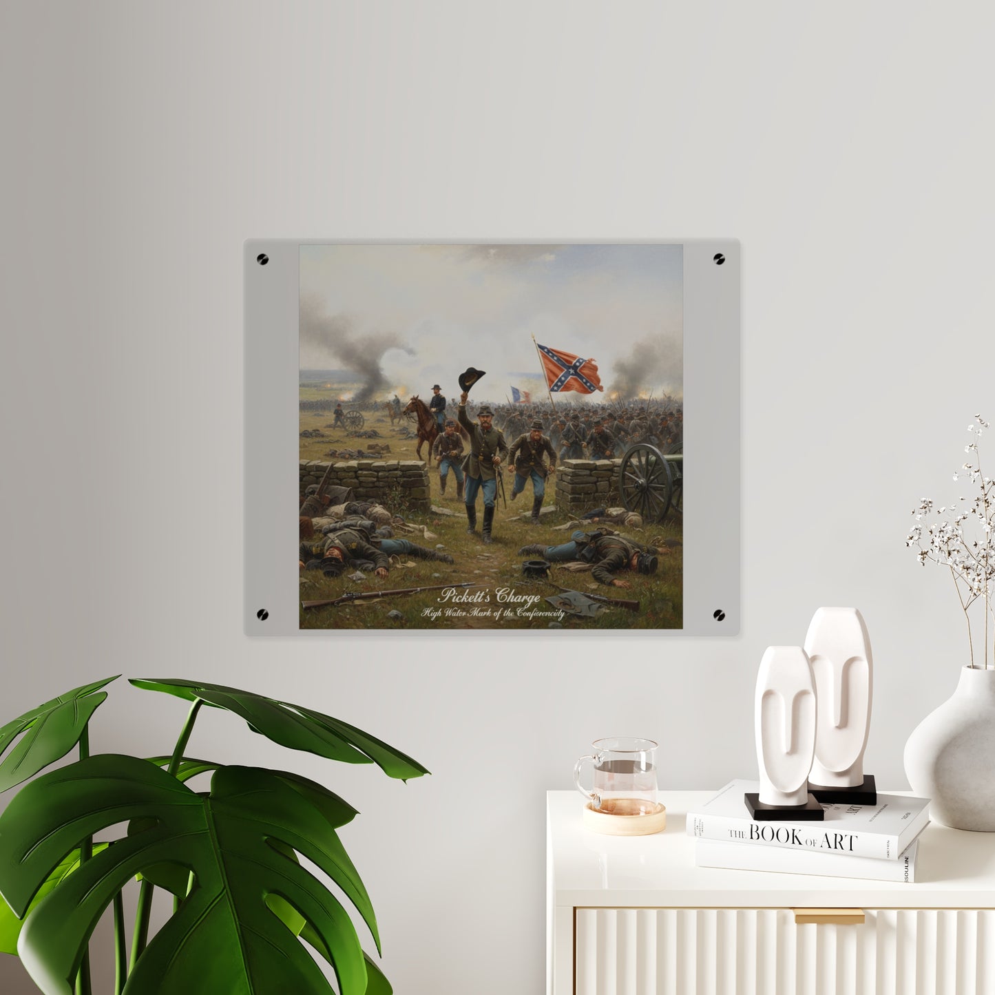 Acrylic Wall Art Panel - Picketts Charge with Hat