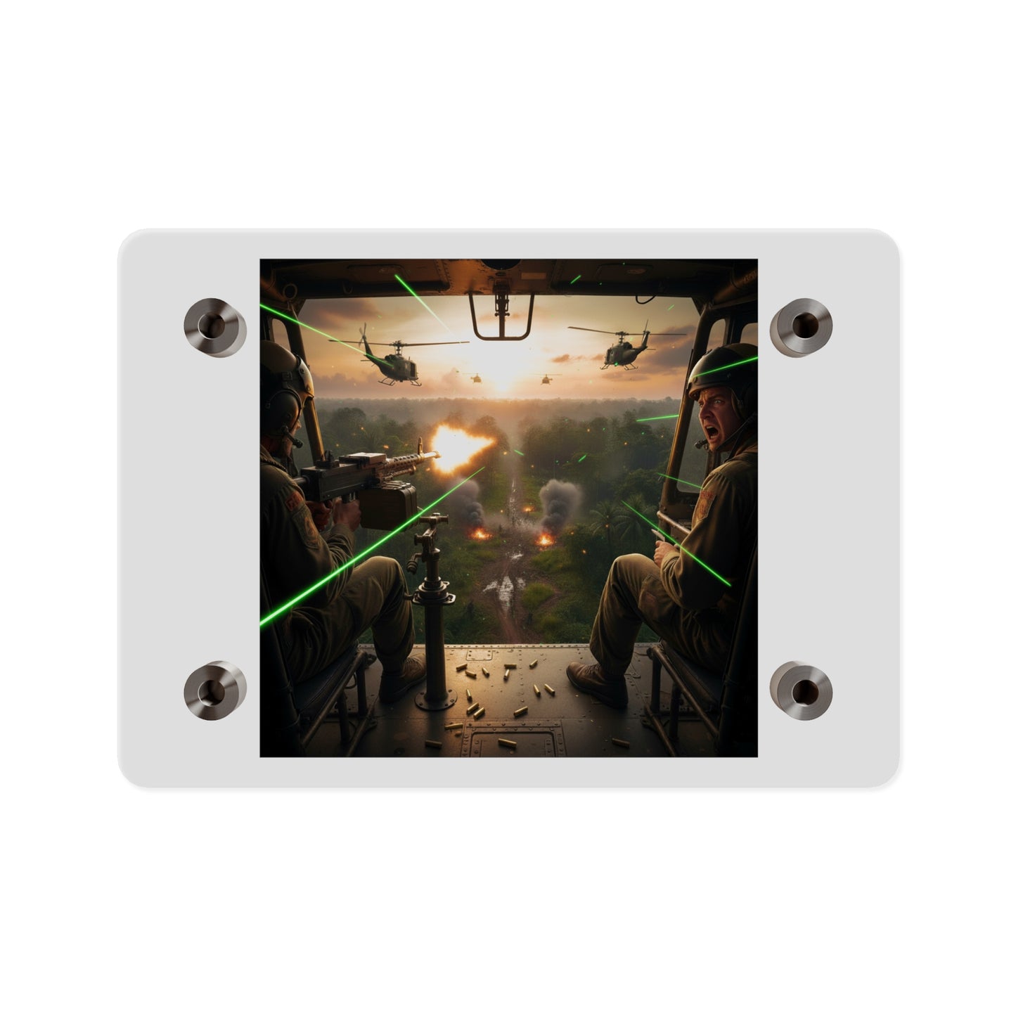 Acrylic Wall Art Panel - VIetnam Hot LZ from Side Door