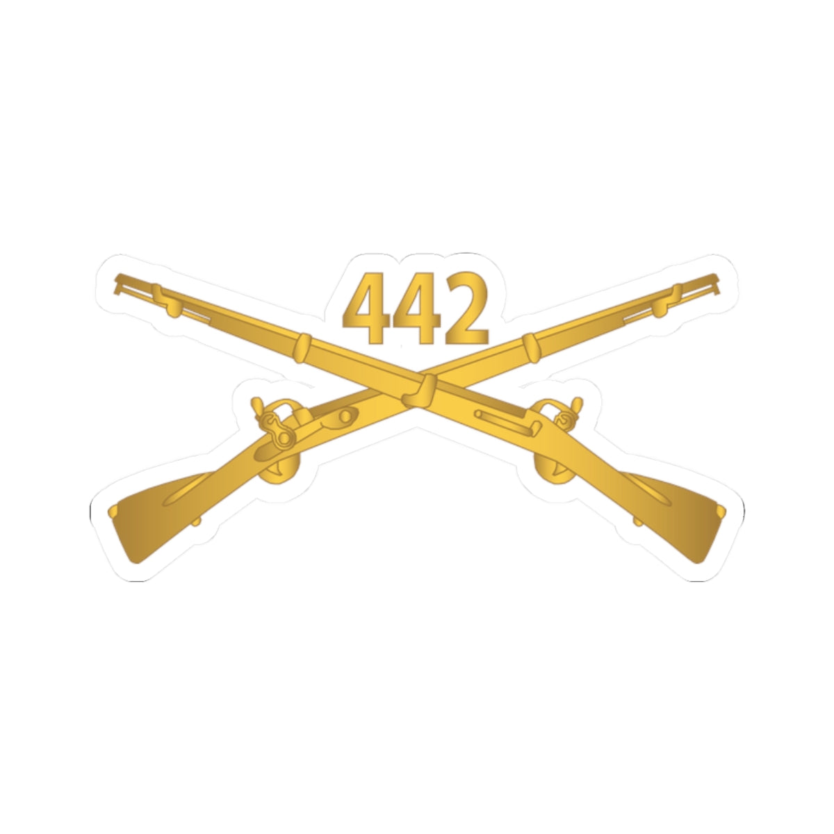 Kiss-Cut Stickers - 442nd Infantry Regiment - wo Txt w Br X 300