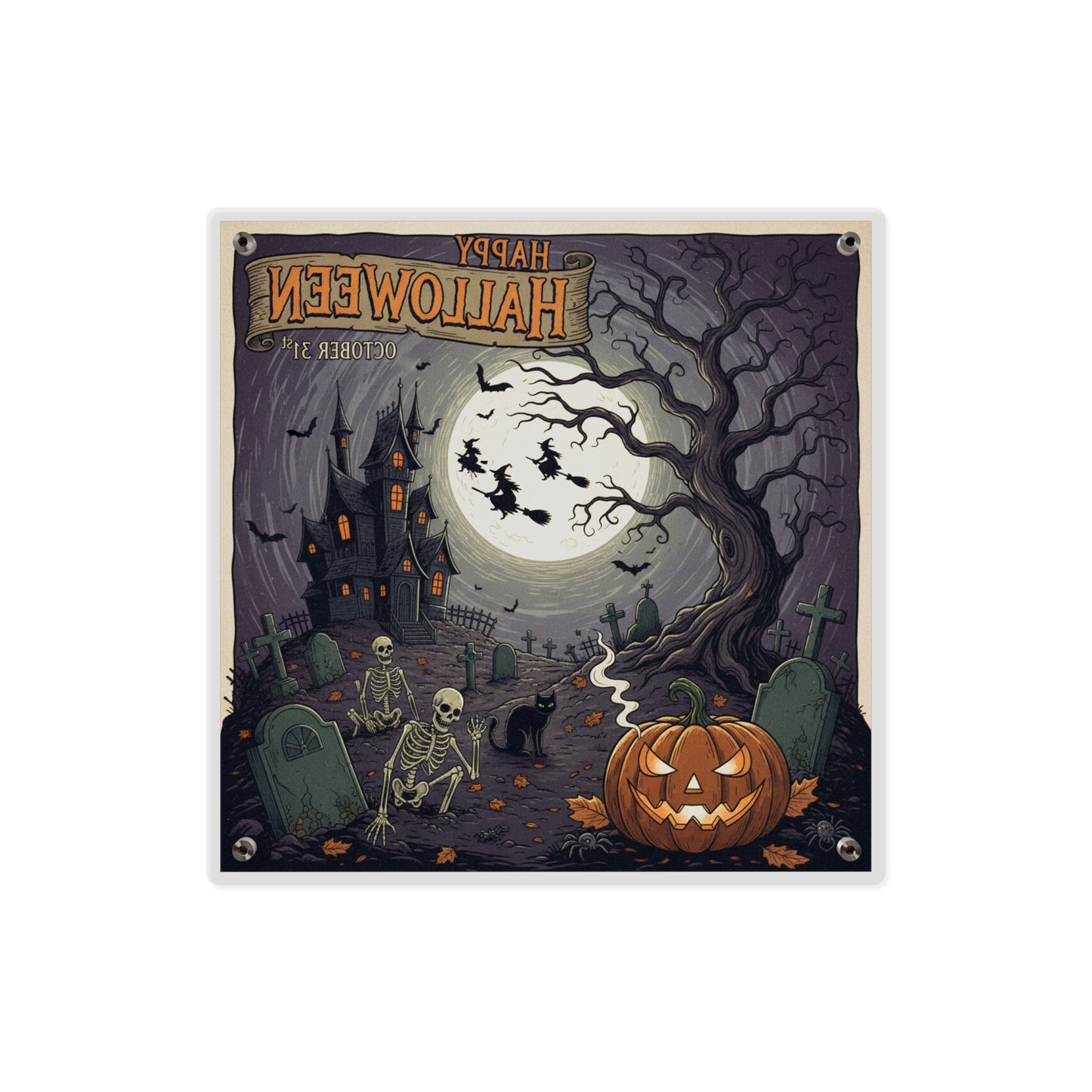 Acrylic Wall Art Panel - Halloween