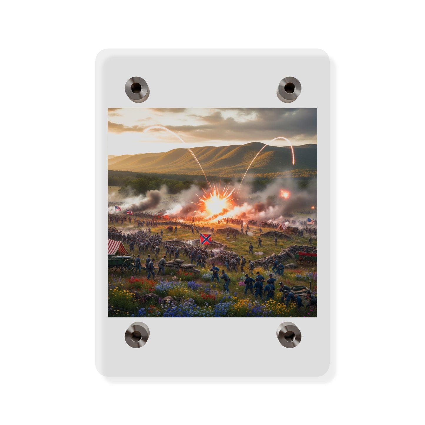 Acrylic Wall Art Panel - US Civil War Battle - Battle of Kennesaw Mountain Georgia