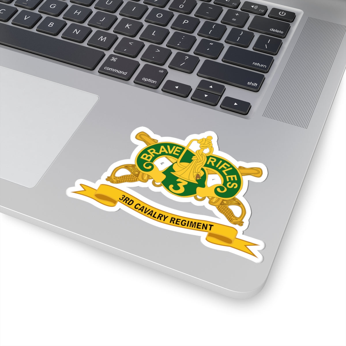 Kiss-Cut Stickers - 3rd Cavalry Regiment w Br - Ribbon