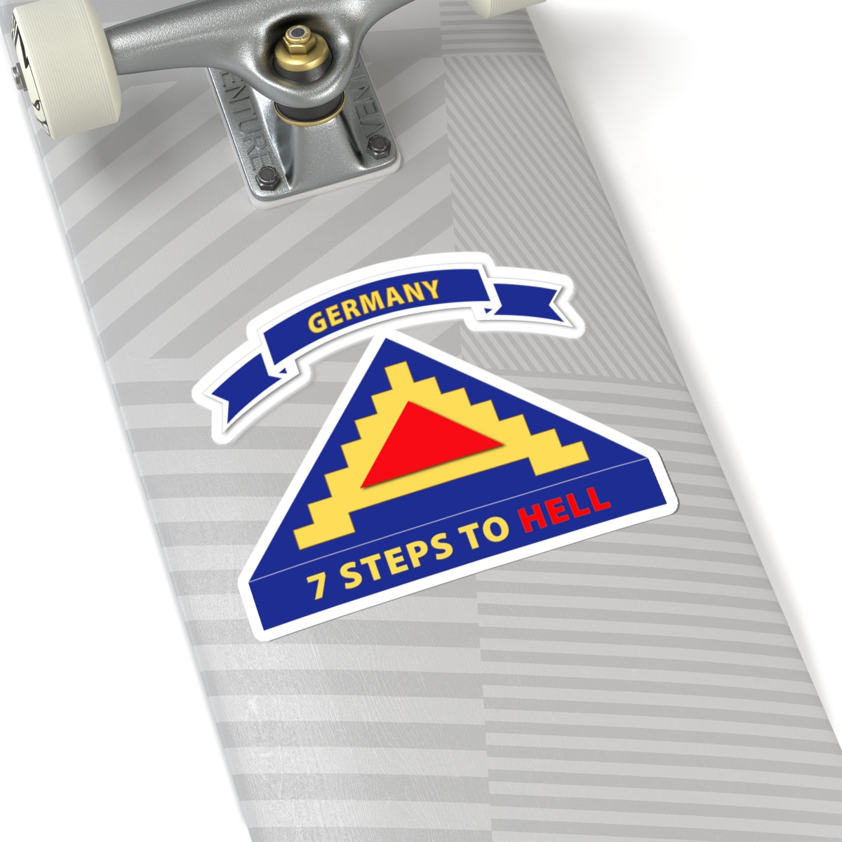 Kiss-Cut Stickers - 7th United States Army w 7 Steps Hell w Scroll
