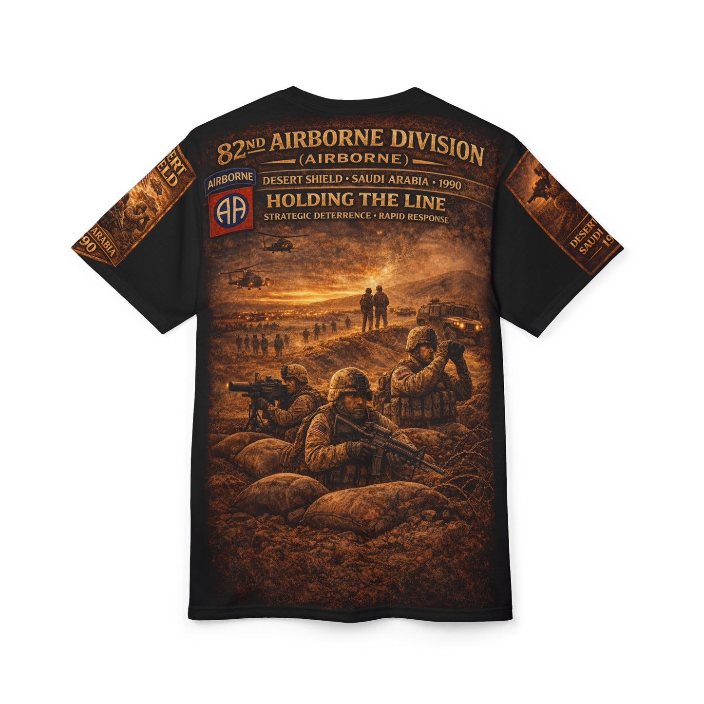 82nd Airborne Division Operation Desert Shield Tribute Tee — Saudi Arabia