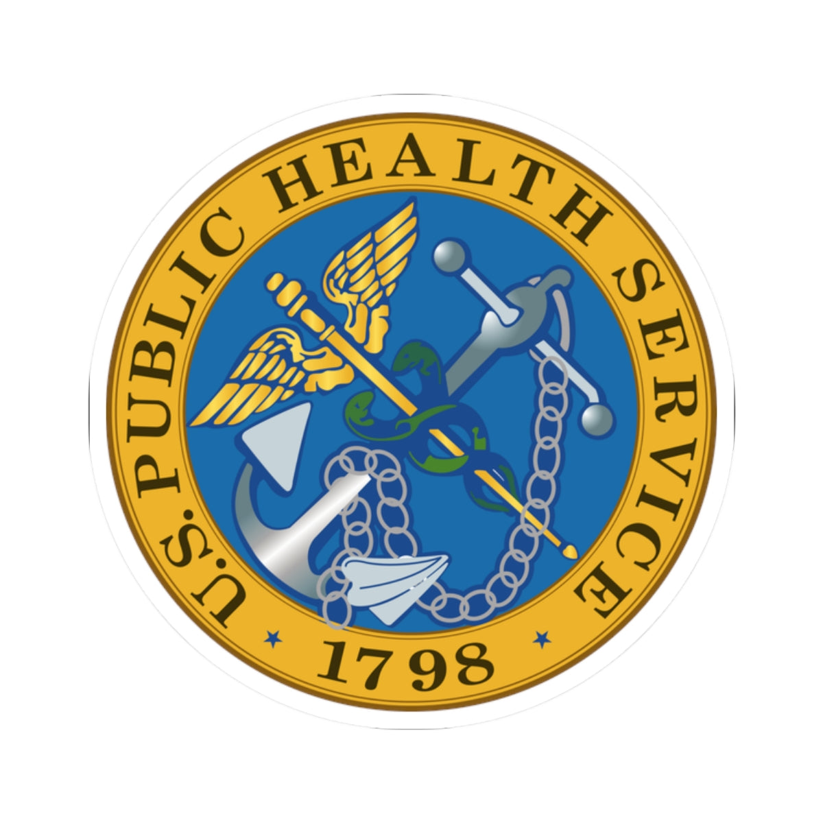 Kiss-Cut Stickers - USPHS - United States Public Health Service Seal