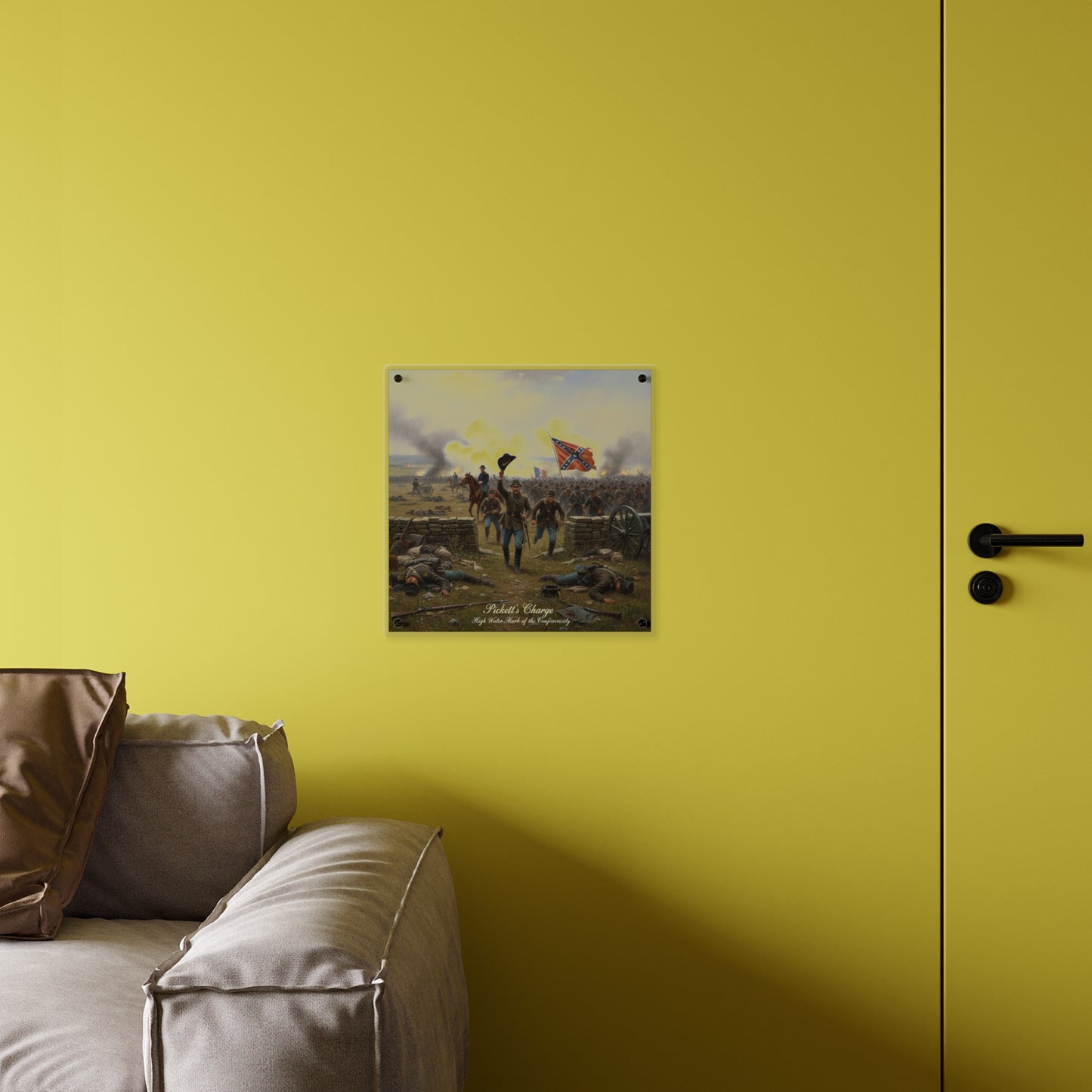 Acrylic Wall Art Panel - Picketts Charge with Hat