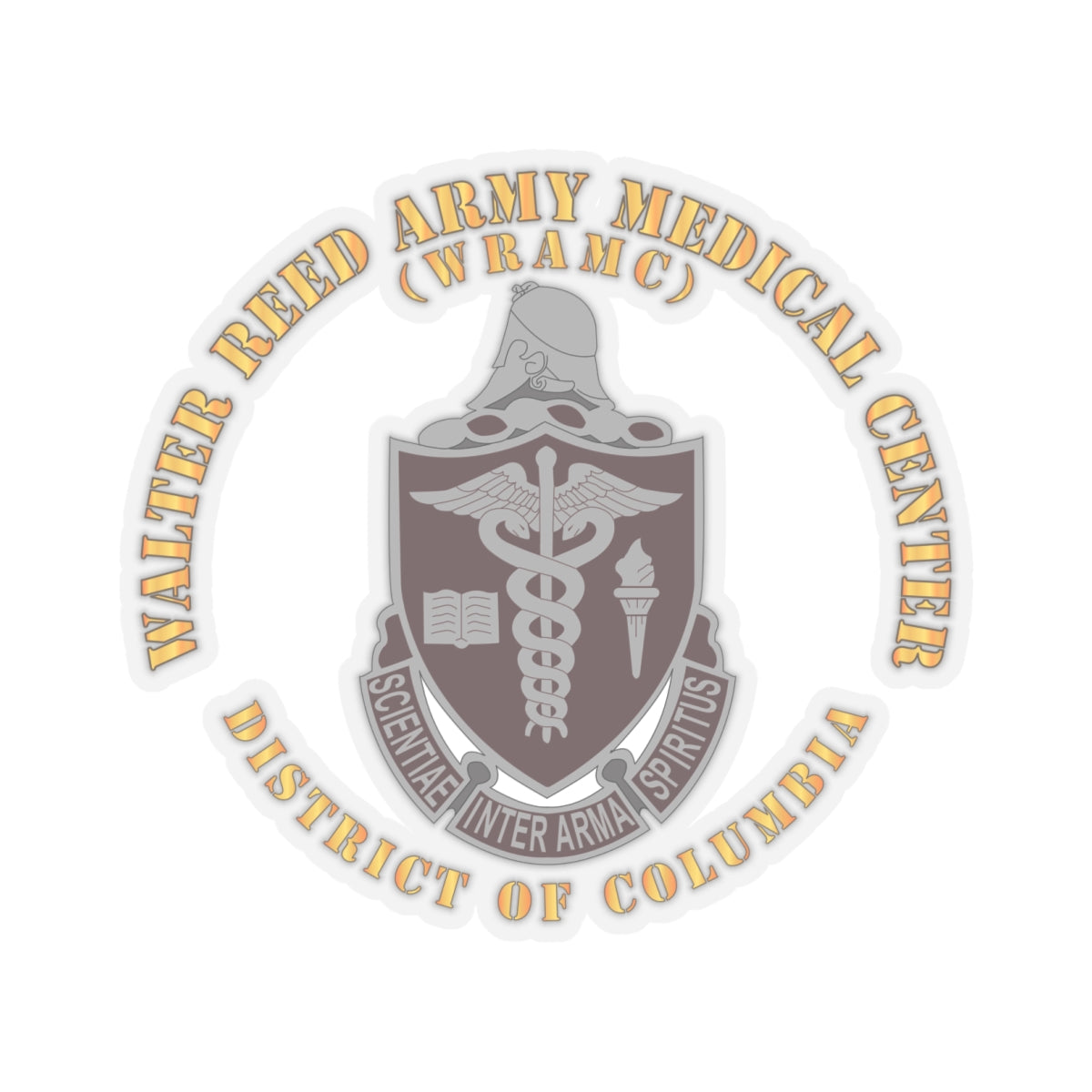 Kiss-Cut Stickers - Walter Reed Army Medical Center - District of Columbia