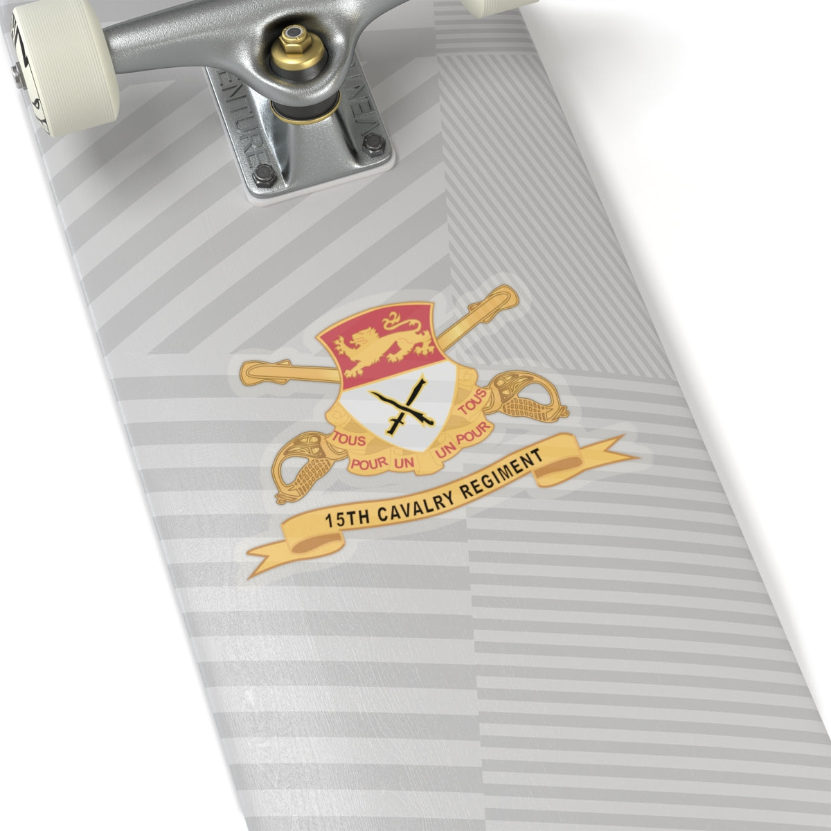 Kiss-Cut Stickers - 15th Cavalry Regiment w Br - Ribbon