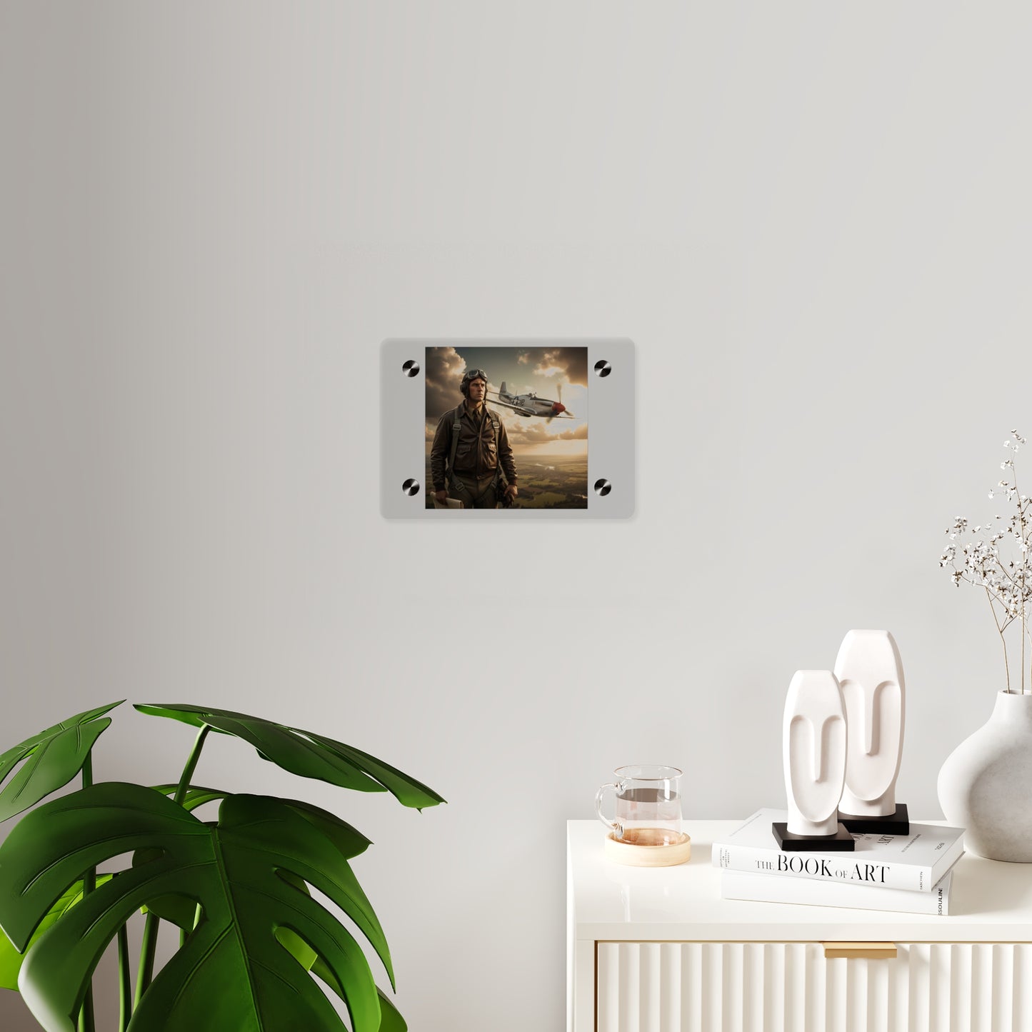 Acrylic Wall Art Panel - Army Air Corps Pilot
