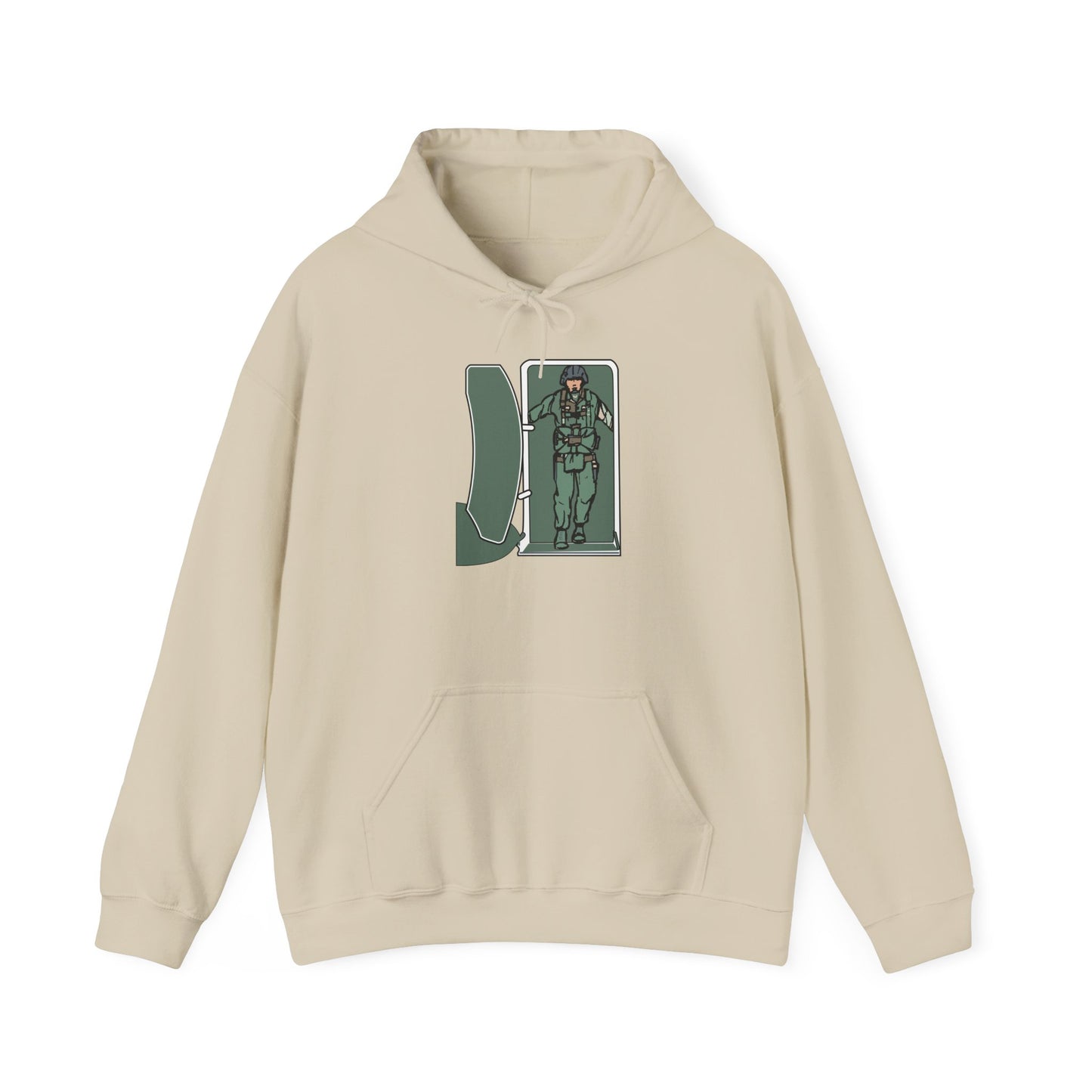 Unisex Heavy Blend Hooded Sweatshirt - Airborne - JM Door Check X 300