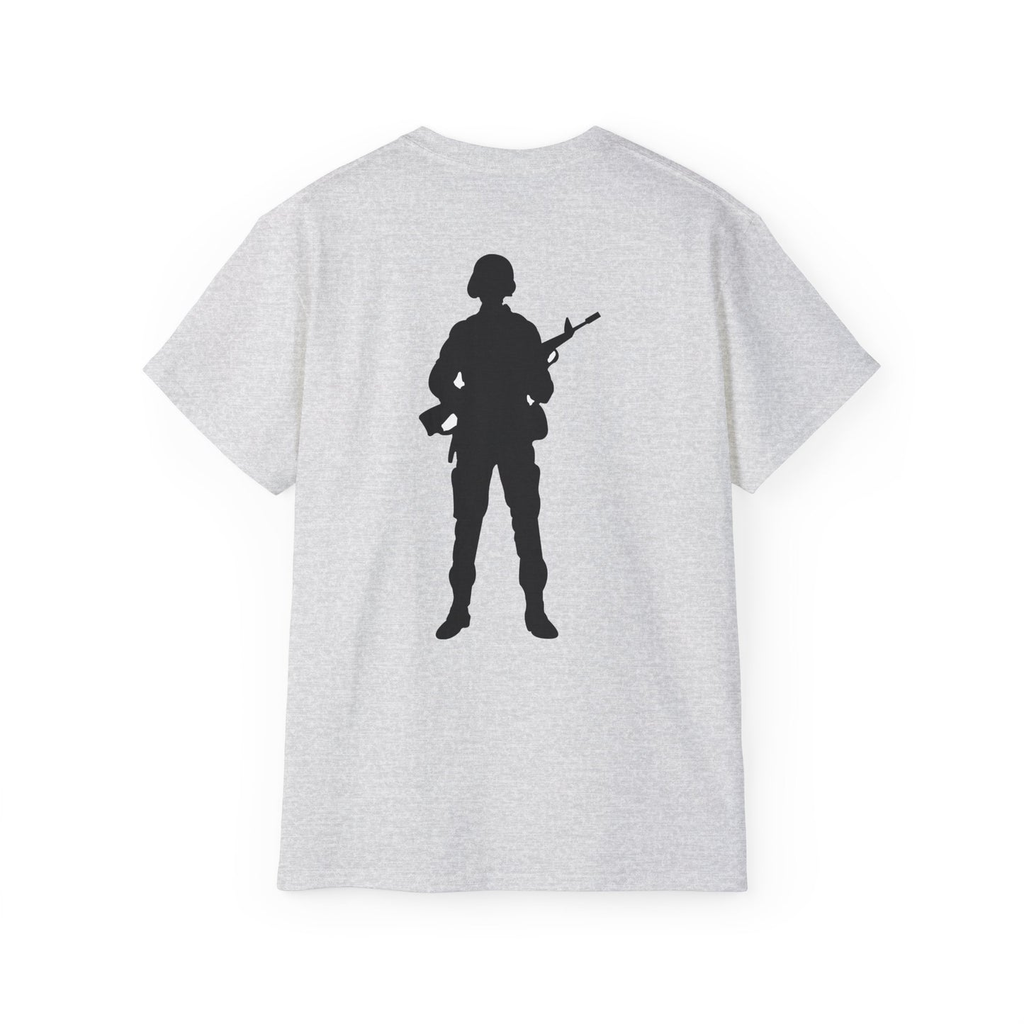Unisex Ultra Cotton Tee - Army - Soldier - Silhouette X 300