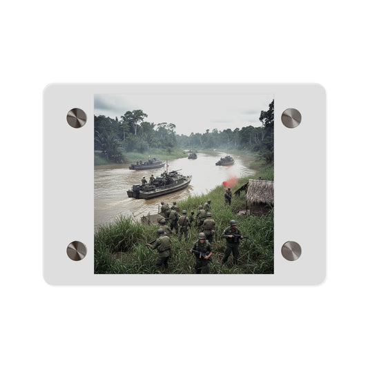 Acrylic Wall Art Panel - MRF - 9th Infantry in the Mekong - Vietnam