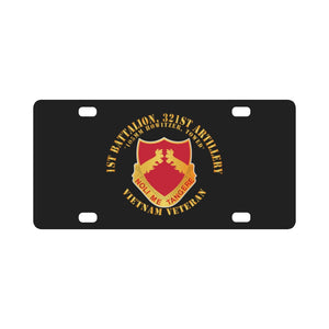 1st Battalion, 321st Artillery - Vietnam Veteran X 300 Classic License Plate