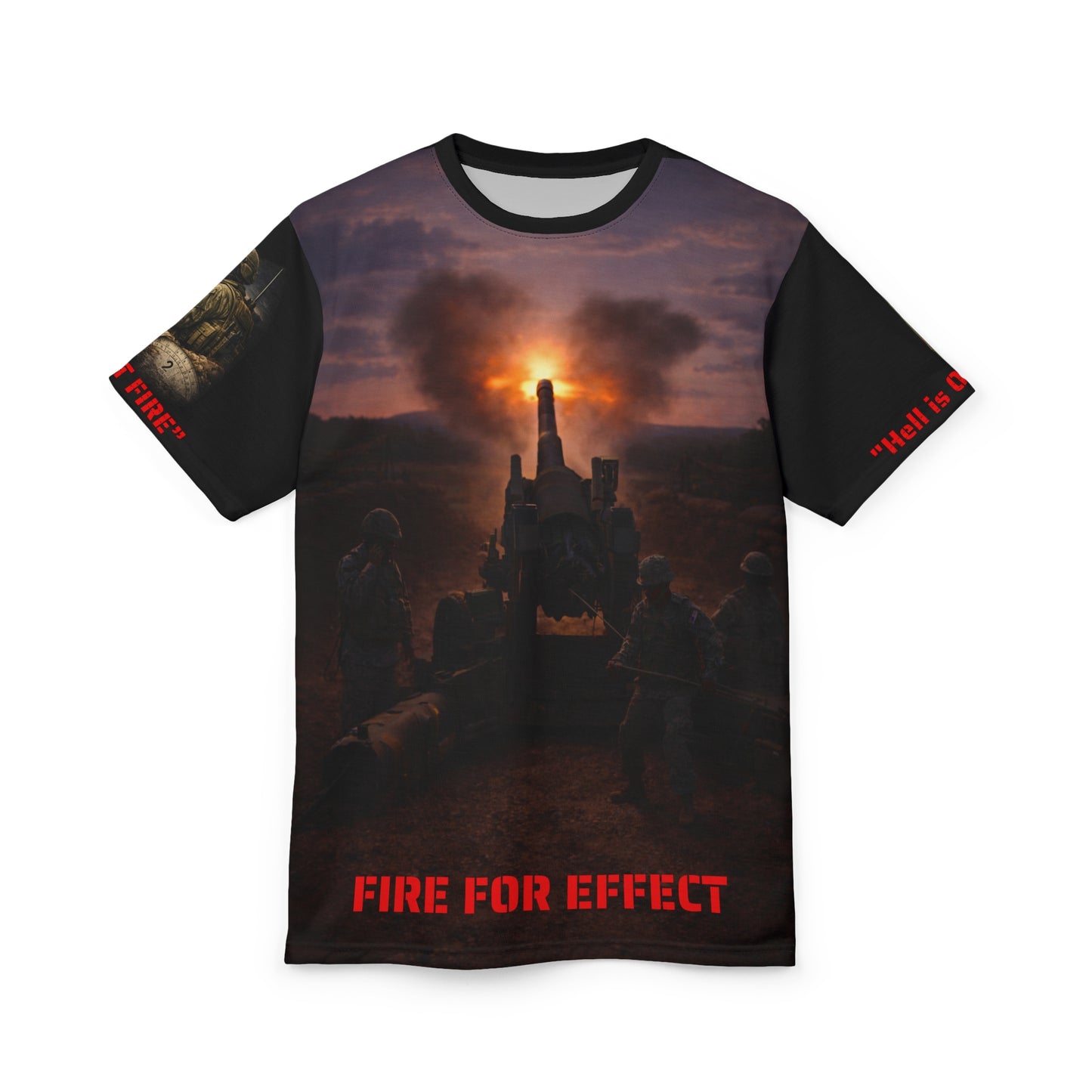 All-Over Print Tee - Artillery - M198 "Fire for Effect" at Dusk